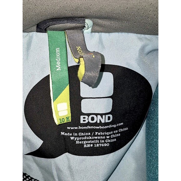 Bond Provision Snowboard Shell Ski Green Jacket 10K Medium Muti Pockets, Venting - Picture 2 of 10